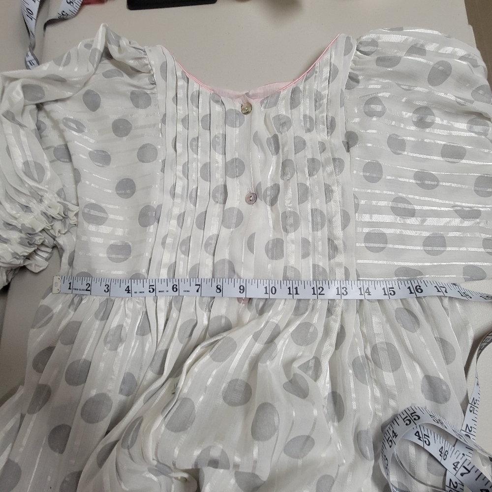 Vintage Christian Dior Lounge Wear Polka Dot Babydoll Dressing Gown. - Picture 11 of 16